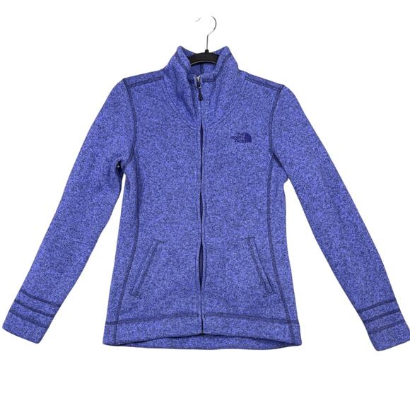 The North Face Purple Full Zip Fleece Jacket Women’s Small - Picture 2 of 6